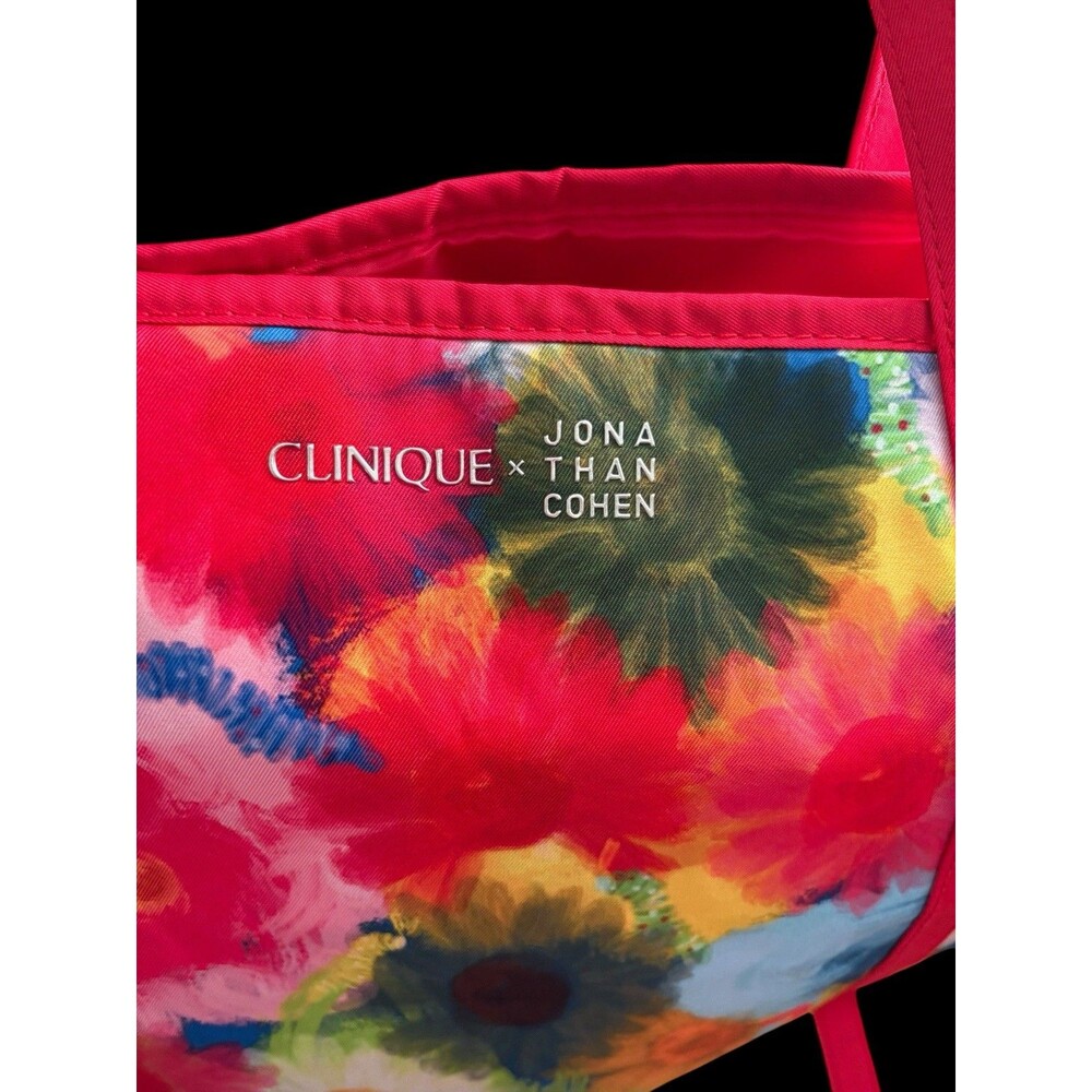 Clinique x Jonathan Cohen Flower Shopping Shoulder Travel Tote Large Bag - Picture 2 of 7